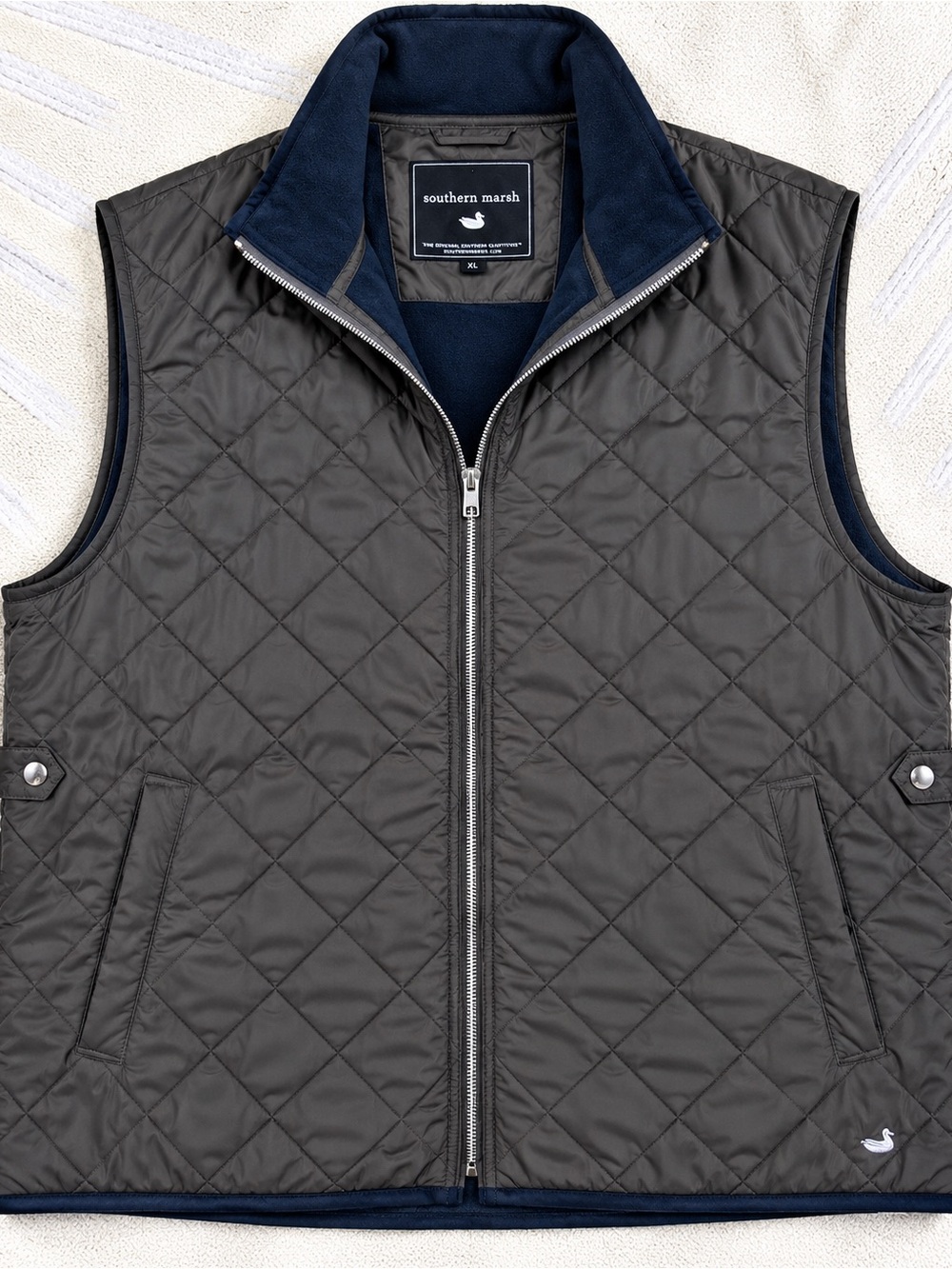 Southern Marsh Quilted Vest Midnight Grey XL